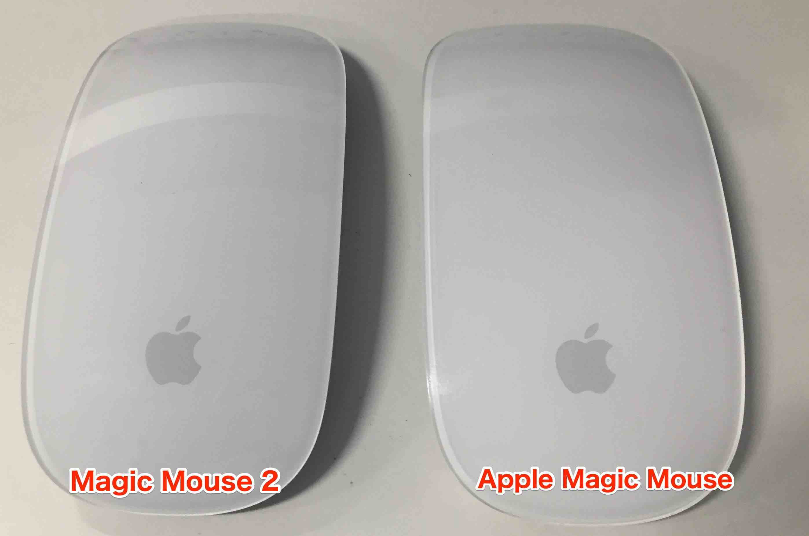 Apple Magic Mouse とMagic Mouse 2を比べる